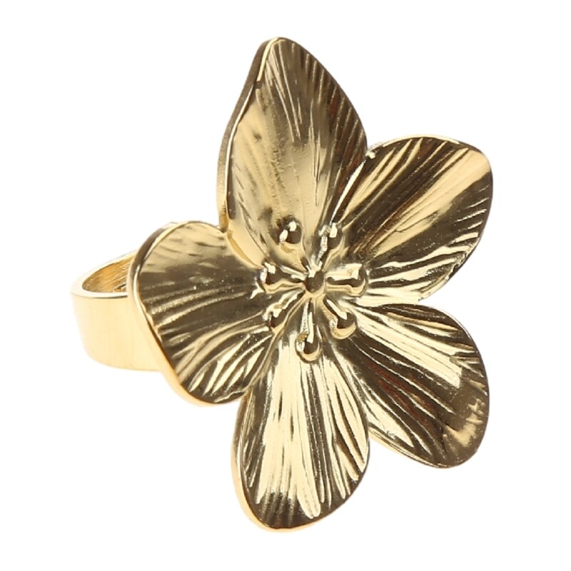 Vintage Flower Simple Adjustable Statement Jewelry Gift
