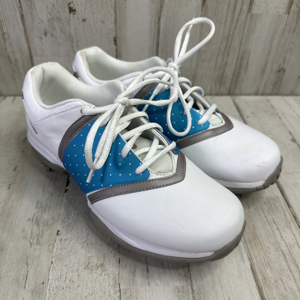 Nike Air Womens Golf Shoes Sz 6.5 White Embellish Blue Pink Changeable