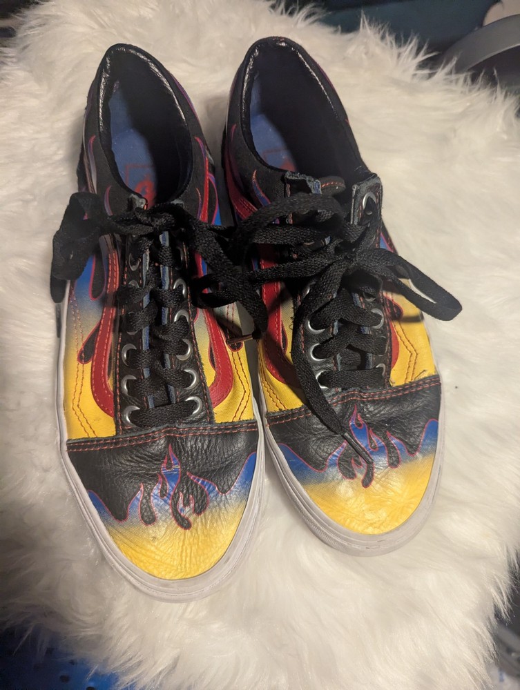 Vans Old Skool Racer Sneakers in Black and Red