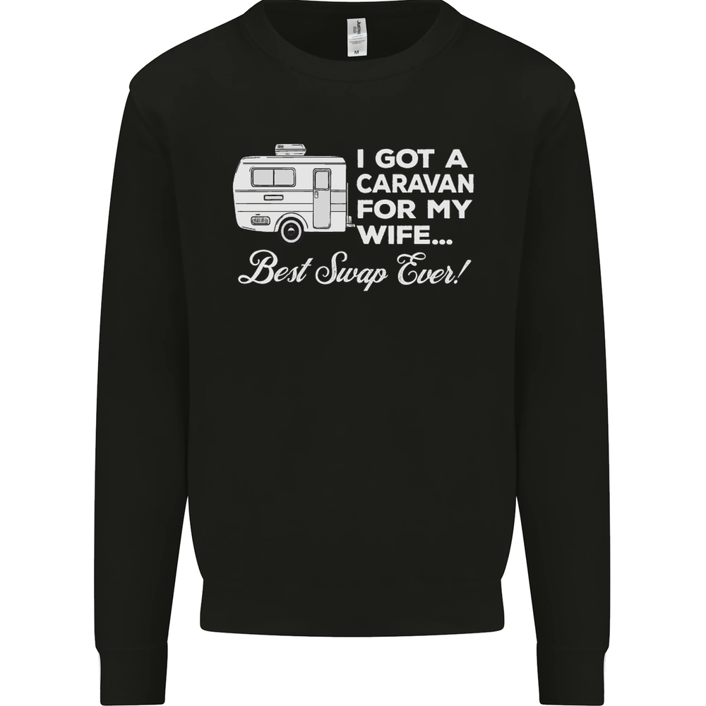 A Caravan for My Wife Funny Caravanning Mens Sweatshirt Jumper