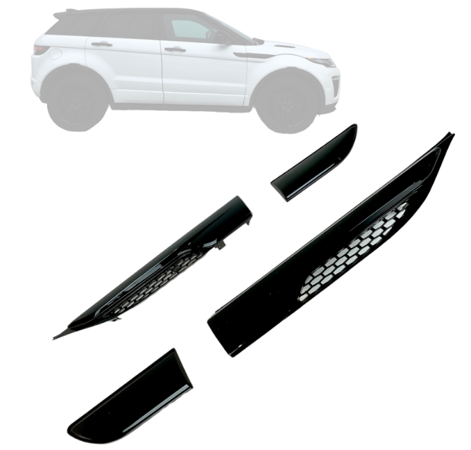 Range Rover Evoque Black Side Vents Dynamic Gloss Black Wing Grilles For 2011-18