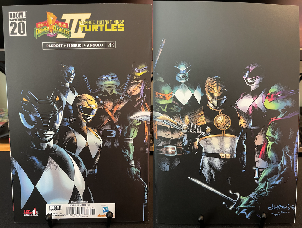 MMPR X TMNT III #1 - Jimbo Salgado Wraparound Variant - Topshelfcomic Exclusive