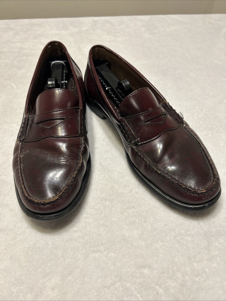 GH Bass Loafers Men’s Shoes Size 10.5 D Burgundy Slip On Dress Casual Penny