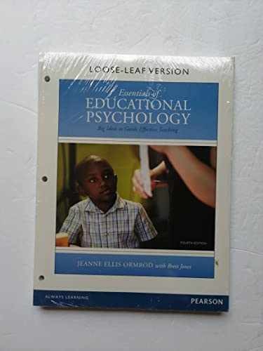 Essentials of Educational Psychology: - Loose Leaf, by Ormrod Jeanne Ellis - New