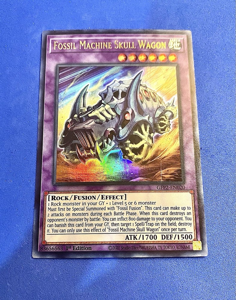 Yu-Gi-Oh Fossil Machine Skull Wagon GFP2-EN020 Ultra Rare 1st Edition Near Mint
