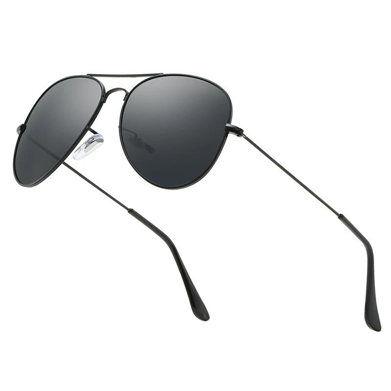 Gafas De Sol Clásicas Piloto Hombre Polarizadas Metal Ray Espejo Sombras UV400