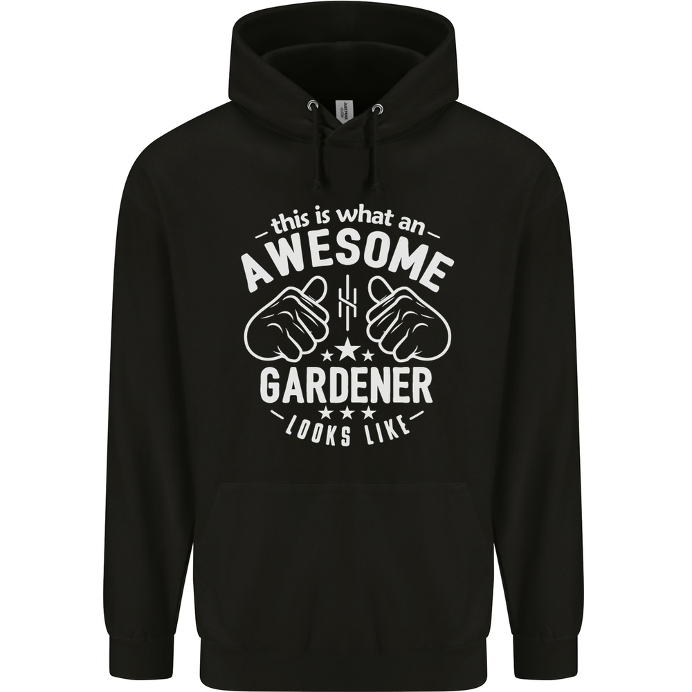 This Is What an Awesome Gardener Looks Like Mens 80% Cotton Hoodie