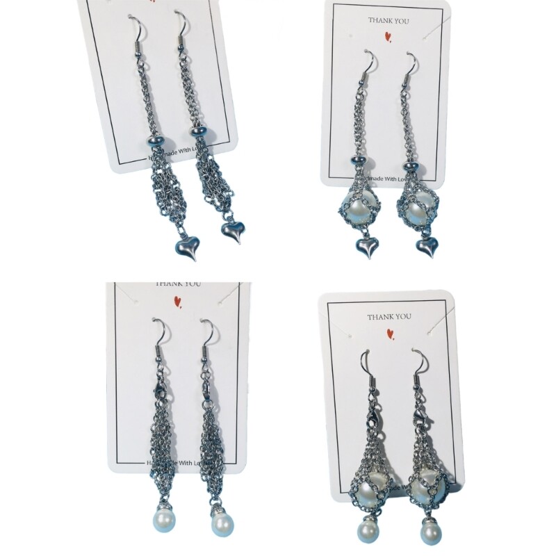 Fashionable Stone Holder Drop Earrings Interchangeable Crystal Holder Ear Drops