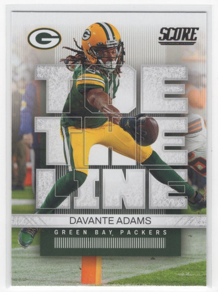 2022 Score Toe the Line Davante Adams Green Bay Packers #TL-DA