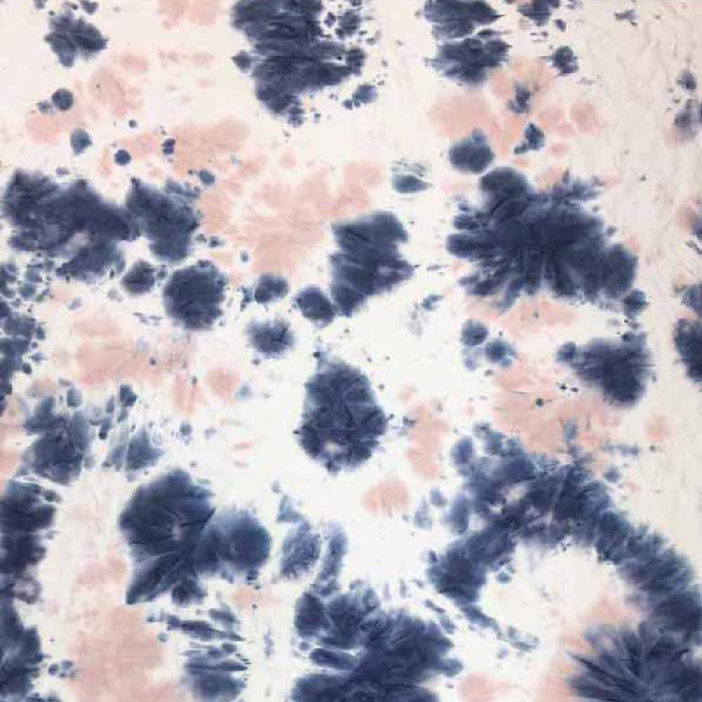 92% Polyester 8% Spandex Brushed Fabric Off White Navy Double-Sided DTY