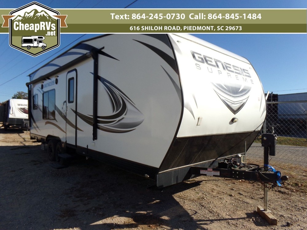 No Reserve Used toyhauler camper travel trailer toy haul RV bunks cheap REPO