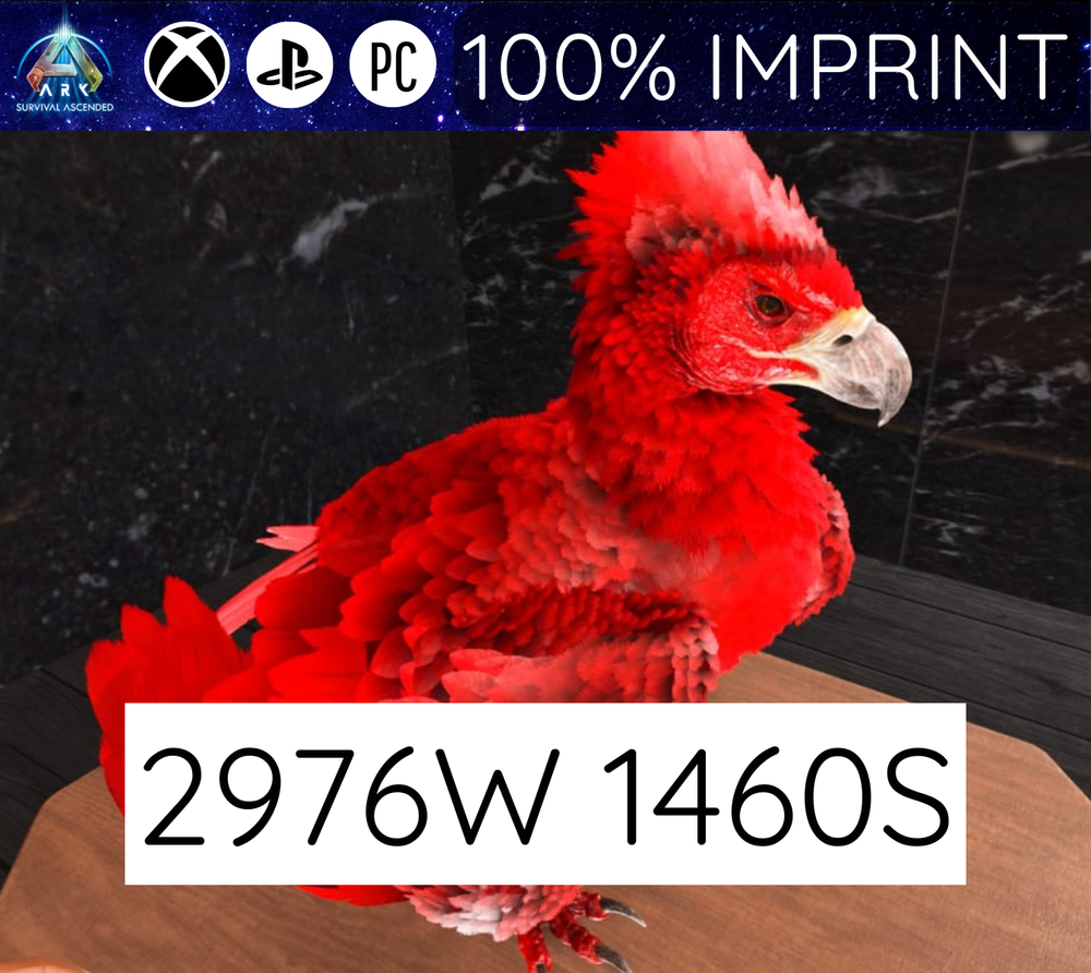 Ark Ascended Official Server PVE PS5 XBOX PC NEW TOP STATUS ARGENTAVIS 2480W