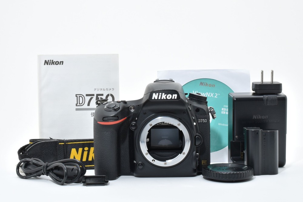 [Top MINT] Nikon D750 24.3 MP Digital SLR Camera Black w/Box From JAPAN