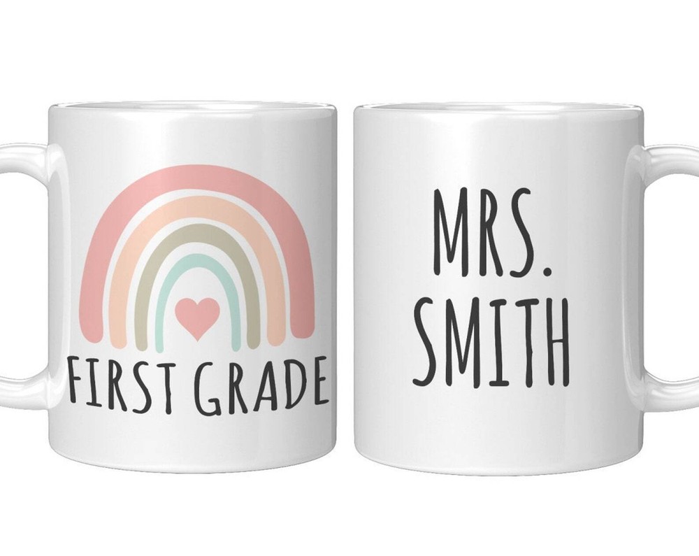 First Grade Teacher Gift Personalized First Grade Teacher Mug 1st Grade Teacher