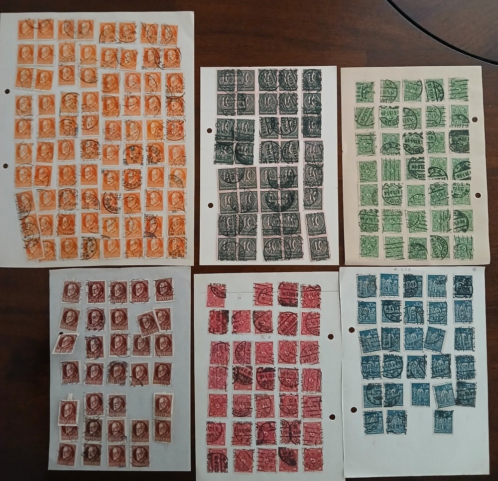 GERMANY - LOT OF STAMPS ON ALBUM PAGE  - #2011