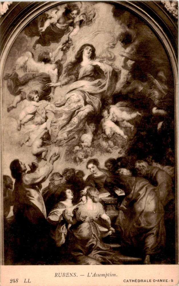 RUBENS, L'Assomption, CATHÉDRALE D'ANVERS Postcard
