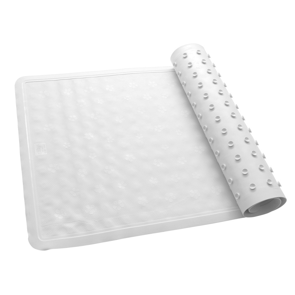 Soft White Anti-Slip Jumbo Bath Mat for Ultimate Comfort
