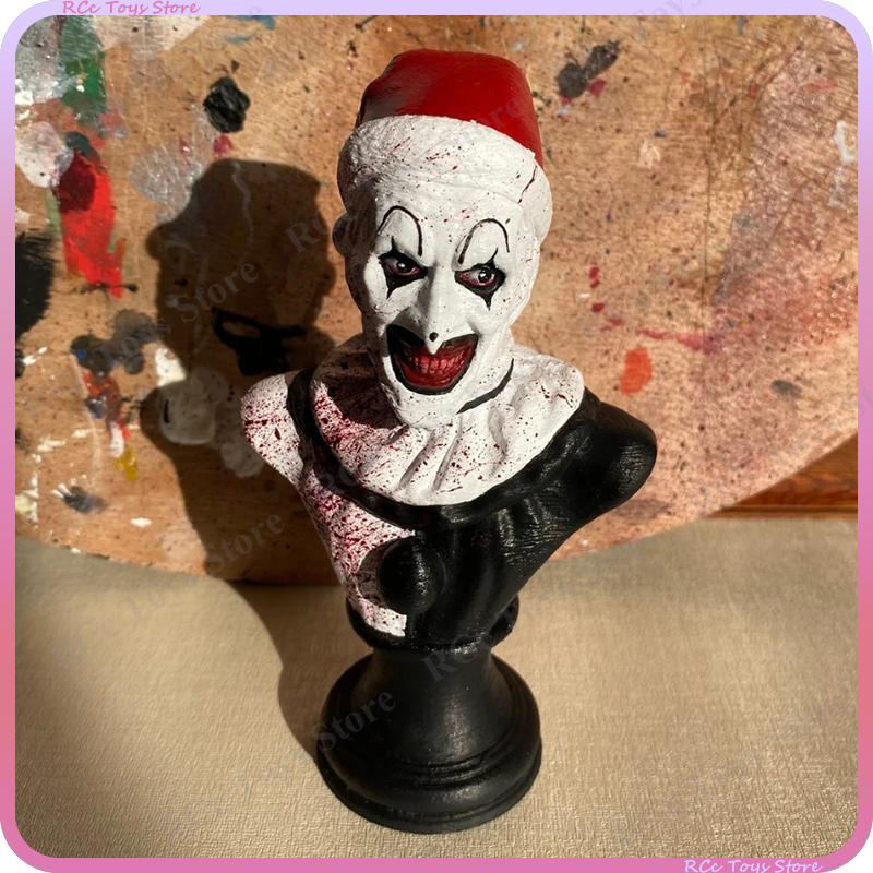 Figurine Clown Horror Movie Resin Small Multicolor Ornament Carved Modern Solid