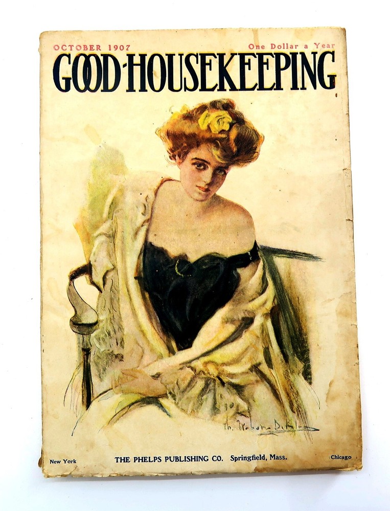 Antique 1907 GOOD HOUSEKEEPING Magazine from October '07 Monthly Mag ~ Nice