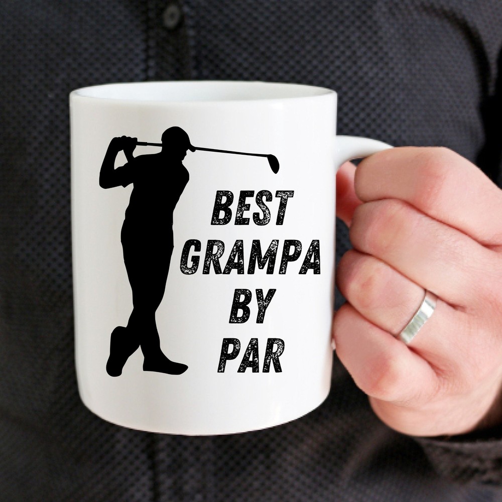 Gift For Grampa Golf Lover Funny Coffee Cup Best Grampa By Par Mug Gift For