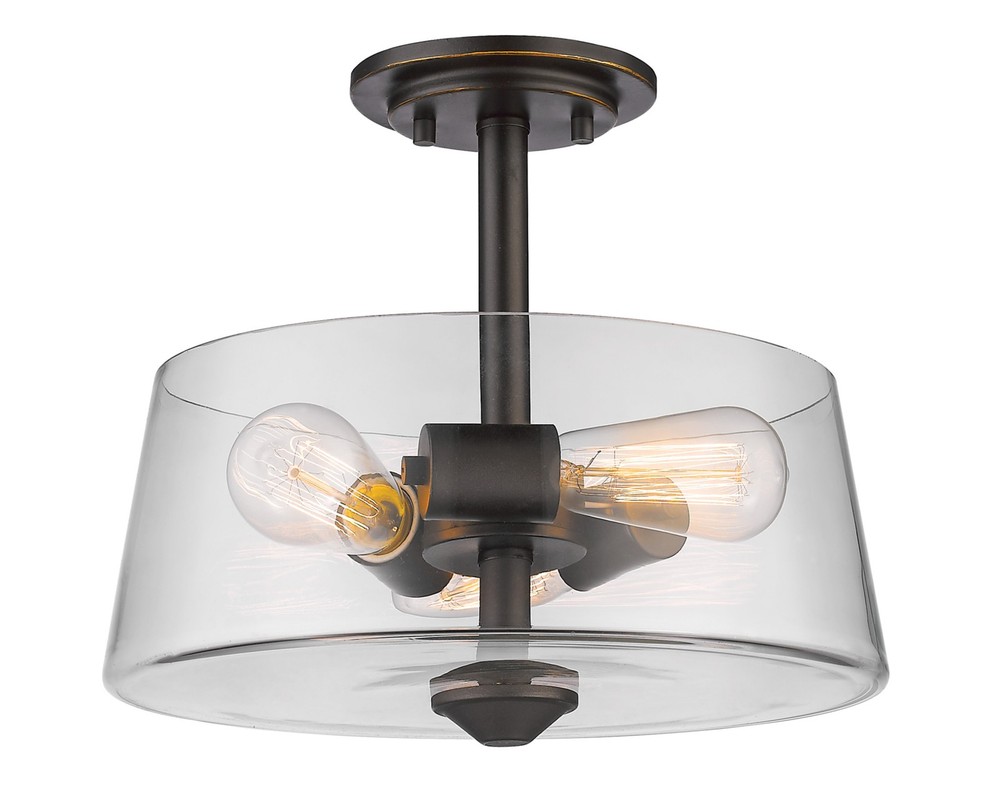 Z-Lite Annora 428SF3 Modern Semi Flush Mount Ceiling Light Fixture