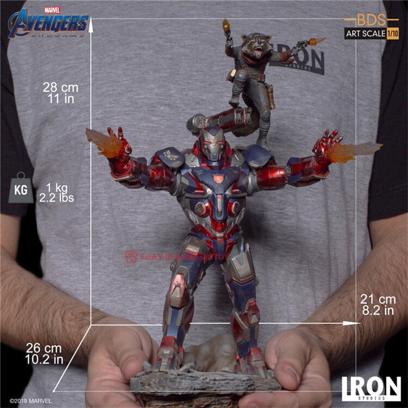 Iron Studios Avengers: Endgame - Iron Patriot & Rocket BD S Art 1/10 Statue