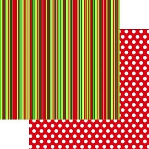 Reminisce Jungle All the Way - Stripe Scrapbook Paper - 5 Sheets