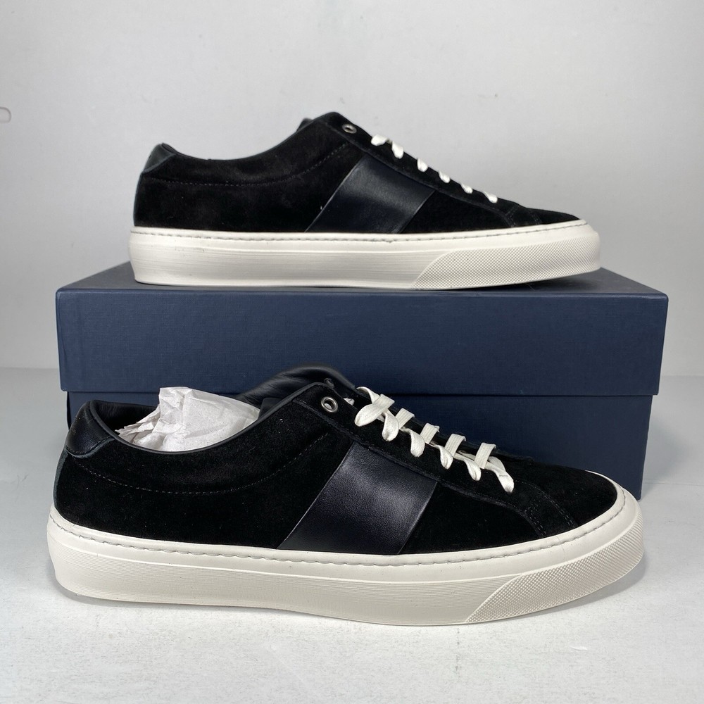 NEW Good Man Brand Shoes Mens 9.5 Legacy Lo Top Black Vachetta Sneakers ITALY