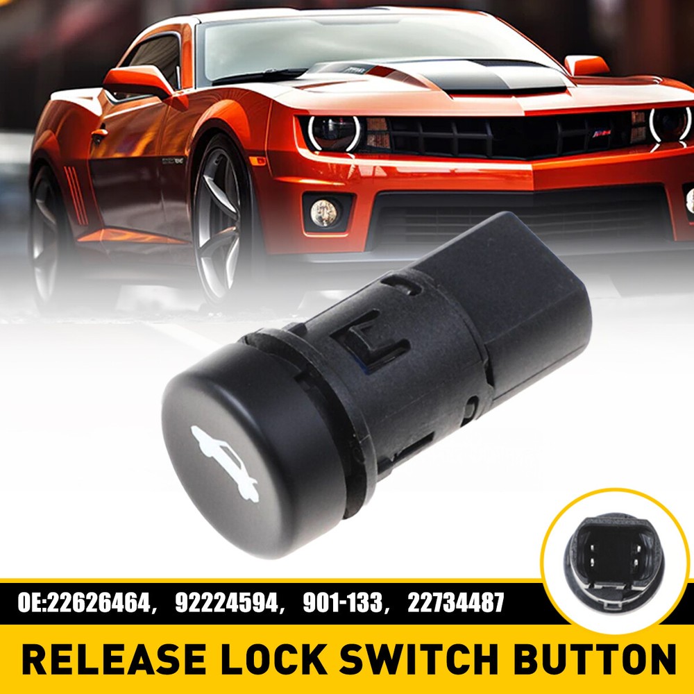 Rear Trunk Lock Release Switch Button 22626464 For 2010-2015 Chevrolet Camaro