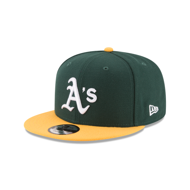 Oakland Athletics Basic 950 Adjustable Green & Yellow Snapback New Era Cap - NWT