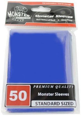 Gloss Monster Sleeves (50ct) - Blue Monster Protectors GAMING SUPPLY BRAND NEW