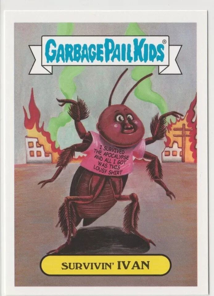 Survivin' Ivan #15a Garbage Pail Kids GPK 2017 Adam-geddon Trading Card