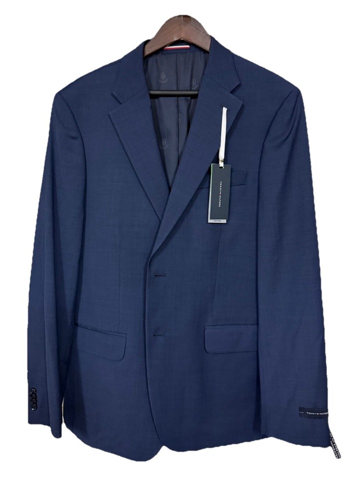 Tommy Hilfiger Modern Fit Stretch Suit Coat Wrinkle Resistant $450