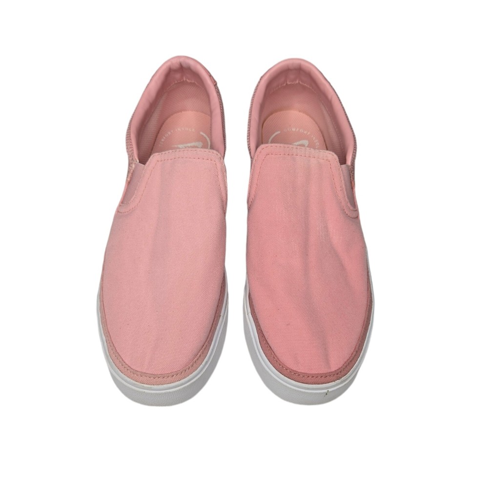 Nike Court Legacy Women's Pink Slip on Canvas Comfort Skate  Sneakers