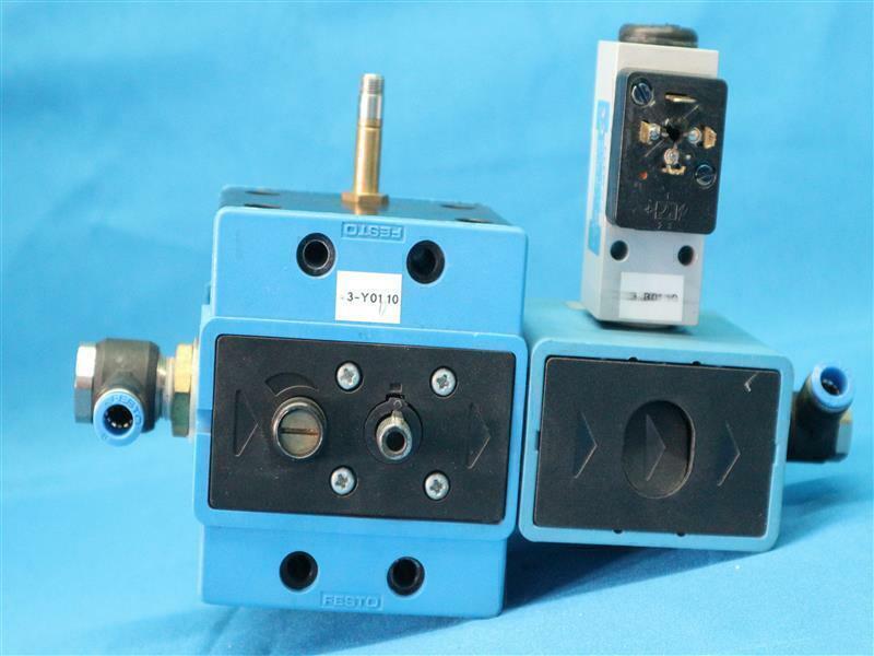 Festo MFHE-3-1/2 Solenoid Valve w/ FRM-1/2-S-B & PEV-1/4-B