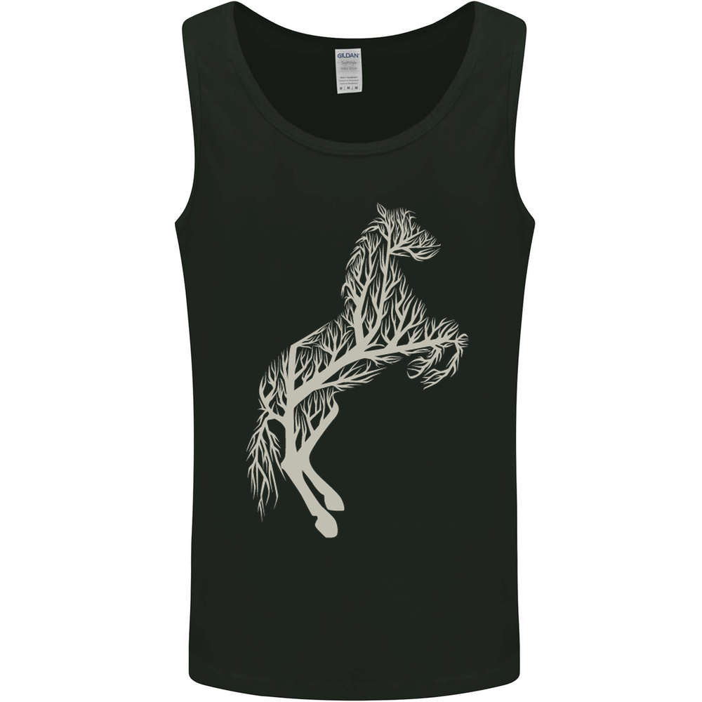 Tree Horse Ecology Equestrian Mens Vest Tank Top