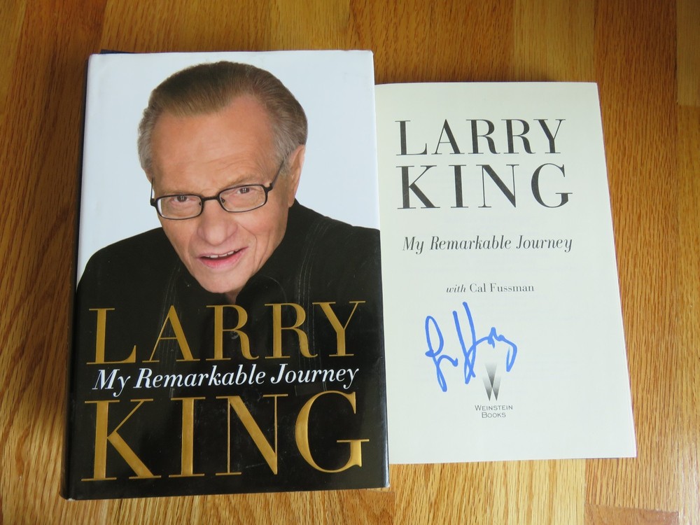 CNN Talk Show Host LARRY KING signed MY REMARKABLE JOURNEY 1991 1st Edition Book