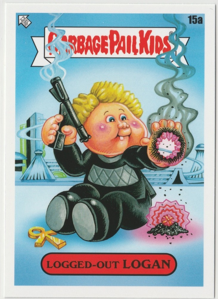 Logged-Out Logan #15a Garbage Pail Kids GPK 2023 Intergoolactic Mayhem Card