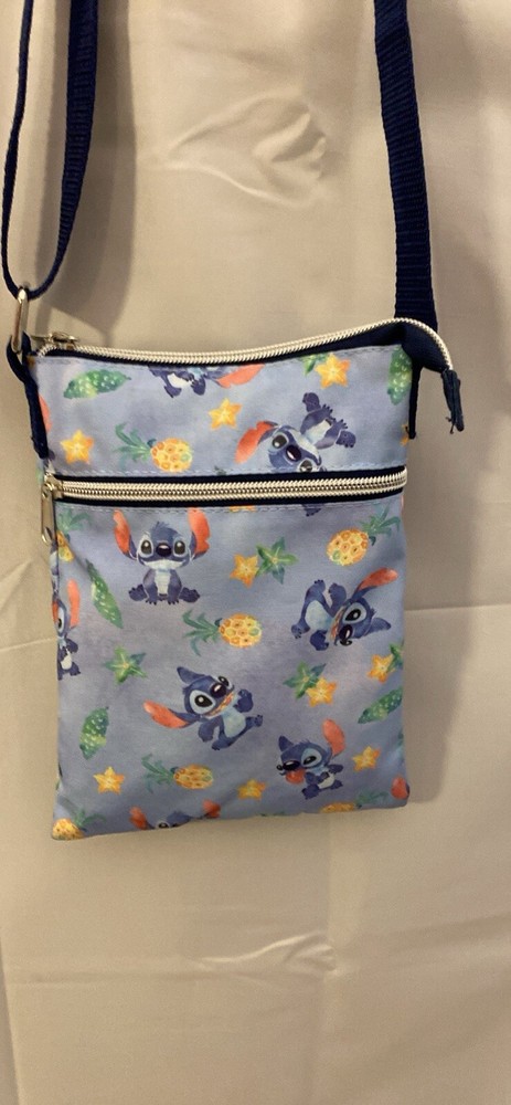 Disney Loungefly LILO And Stitch Watercolor Stitch Passport Crossbody Bag