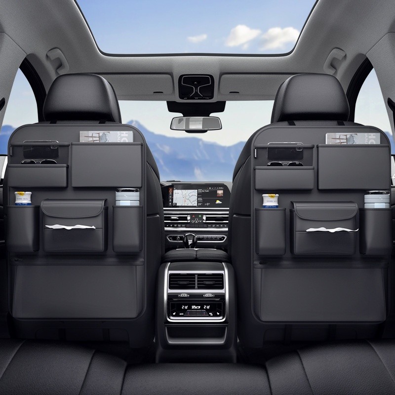 Car Seat Back Organizer Hanging Storage Bag-image