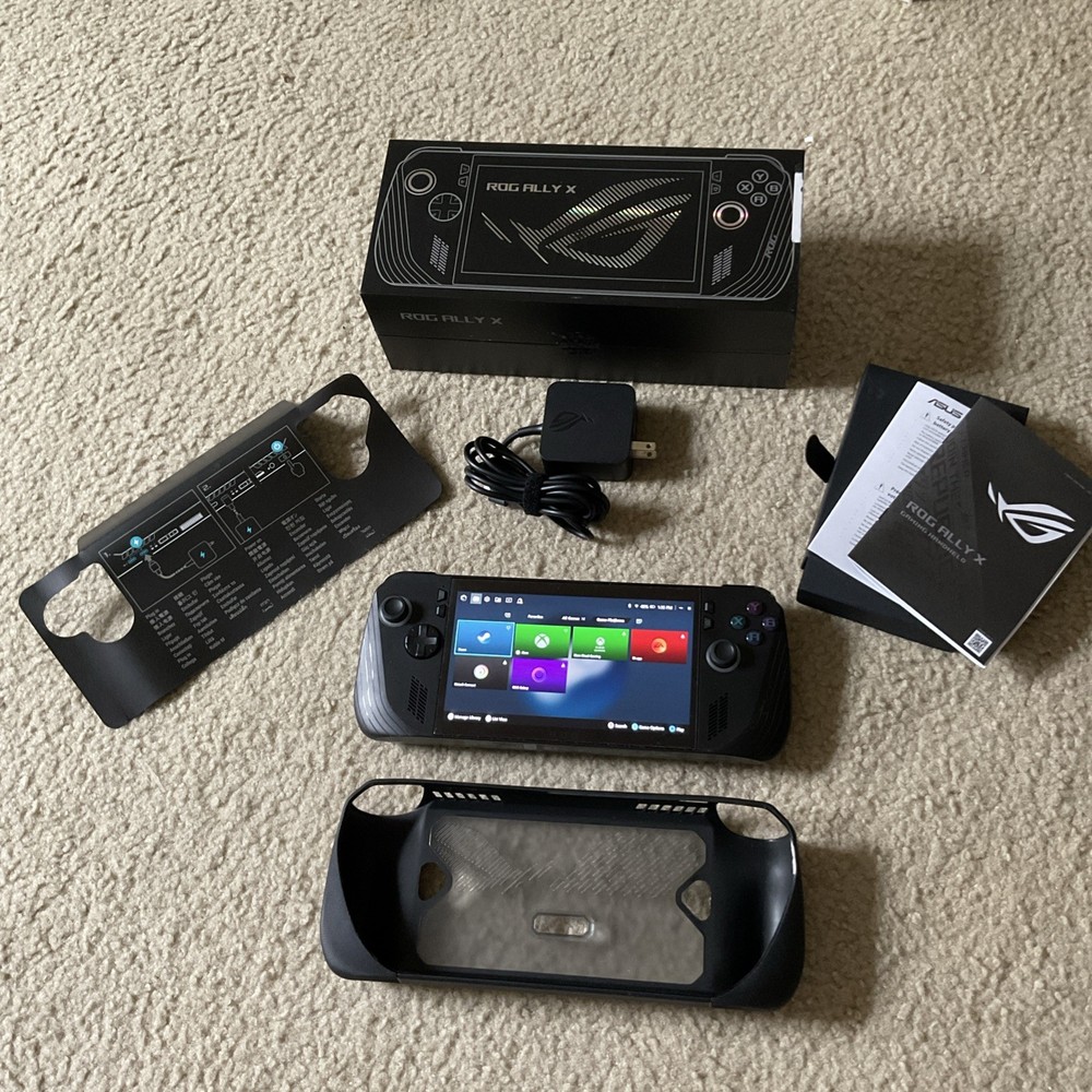 ASUS ROG Ally X Black Gaming Handheld AMD Ryzen Z1 Extreme 1TB SSD 24GB RAM Includes Charger Case