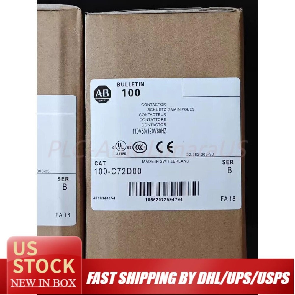 New Allen Bradley 100-C72D00 contactor 100C72D00 fast shipping