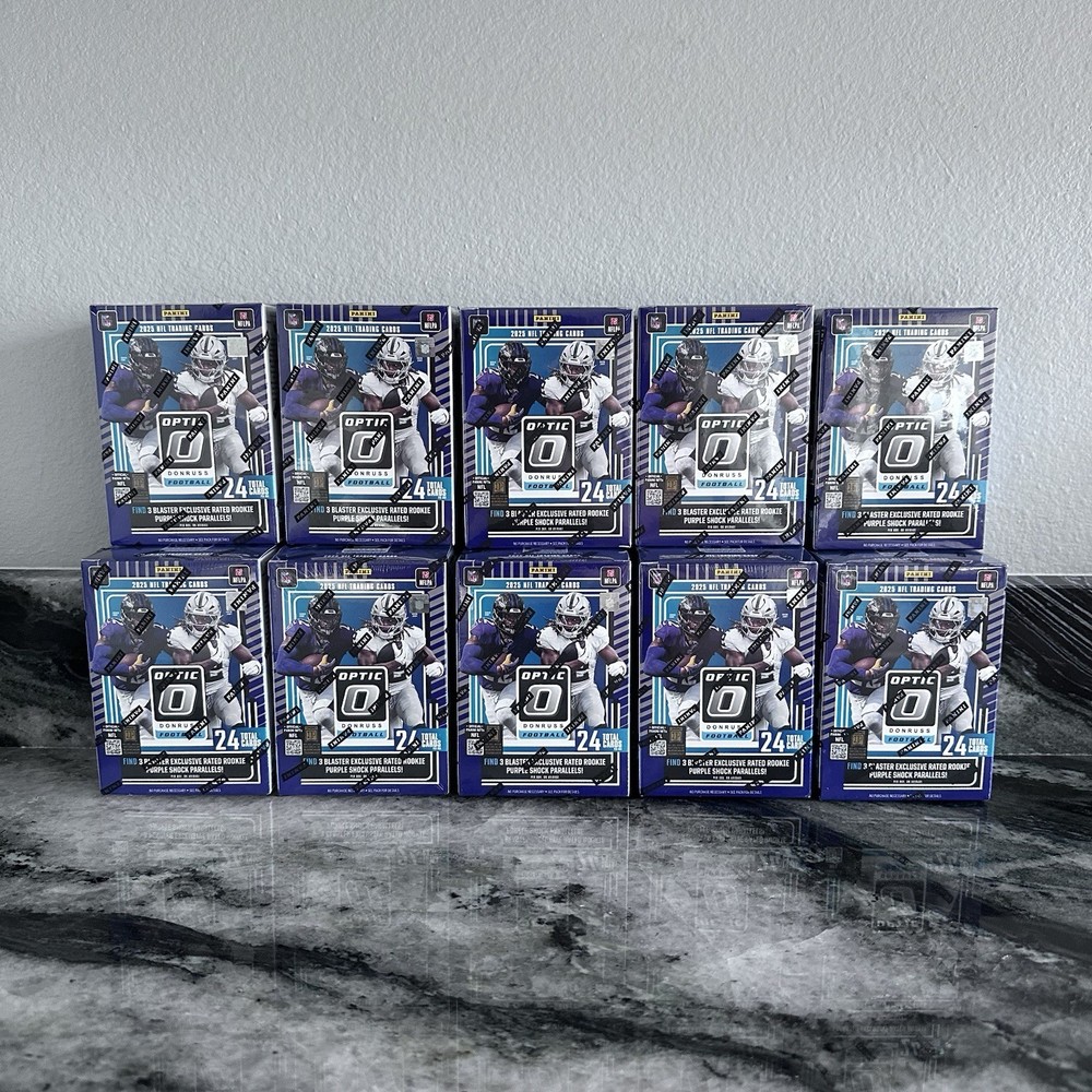 2025 Panini Donruss Optic Football NFL Trading Cards Factory Sealed Blaster Box