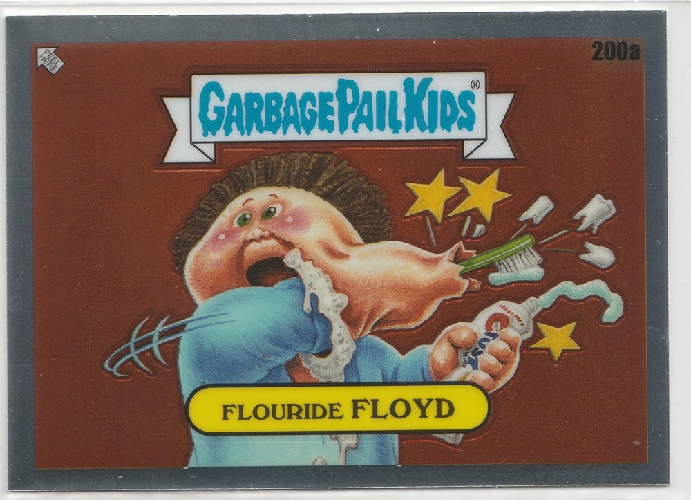 Fluoride Floyd #200a GPK 2022 Chrome Series 5 CS5 Garbage Pail Kids Card