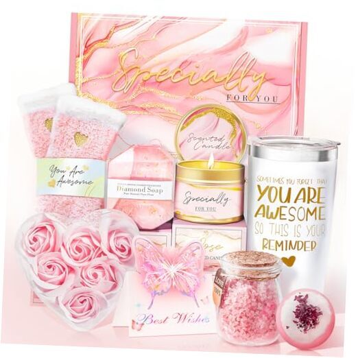 Gifts for Women, Birthday Gifts for Women, Happy Birthday Gifts Basket for Rose