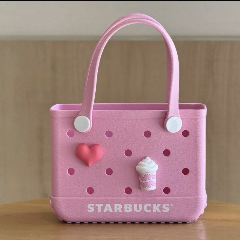 New Starbucks China 2025 Summer Frappuccino Party Pink Hand Bag