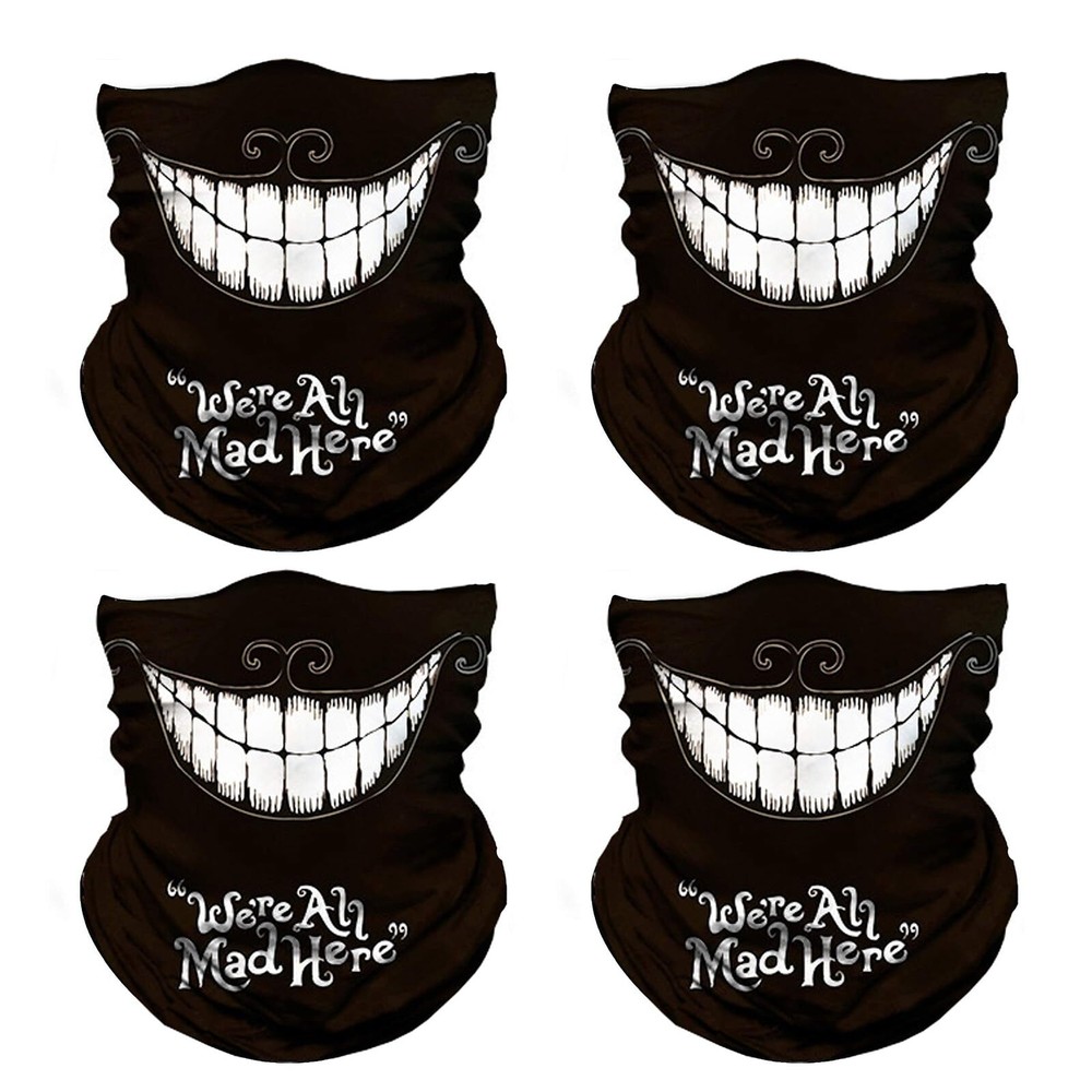 4PCS Seamless Neck Gaiter Shield Scarf Bandana Face Mask Seamless UV Protecti...
