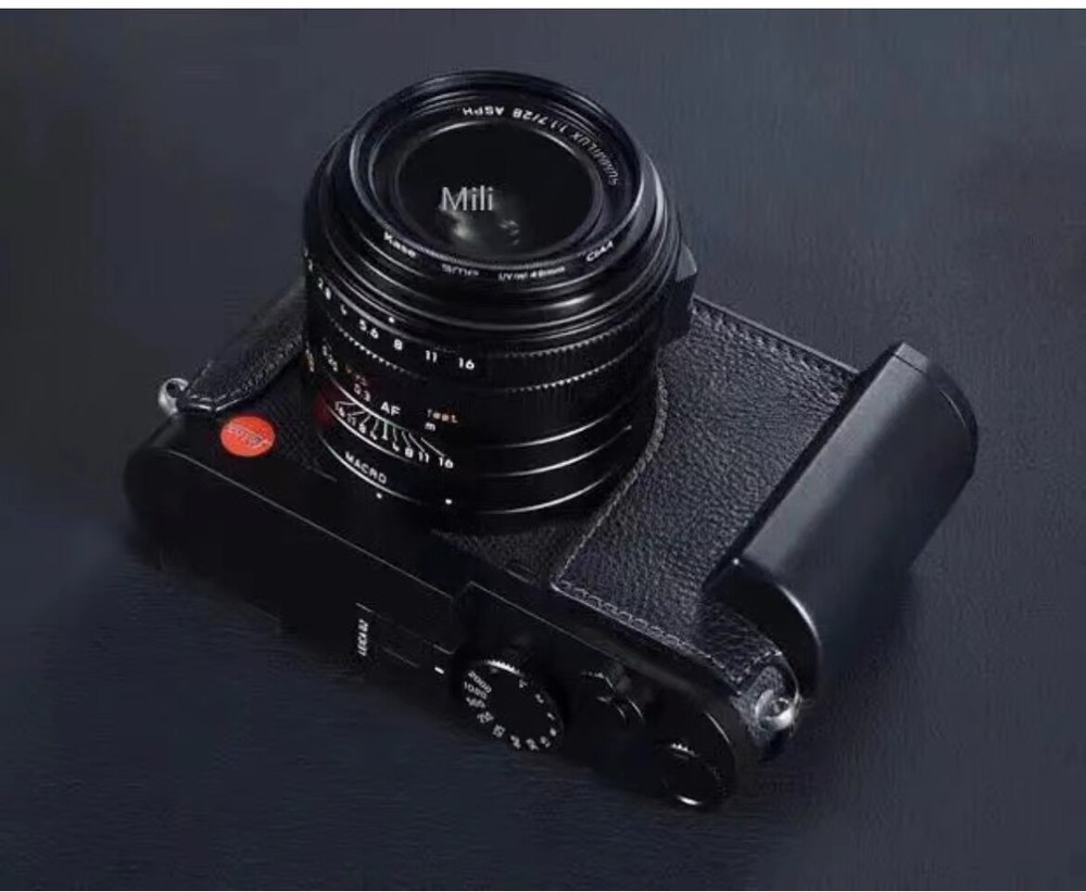 Authentic Black Leather Case for Leica Q and QP Cameras