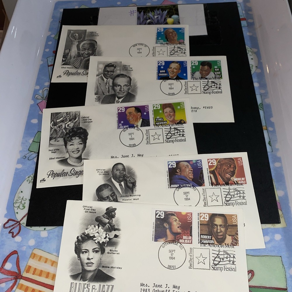 Rythum & Blues 29c Stamps FDC Cachet, 1994 US Lot 5