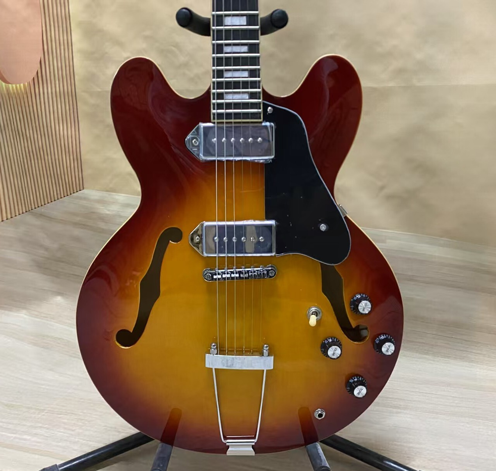 335 Style Semi-Hollow Electric Guitar with P90 Pickups – 6 String  